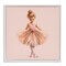 Stupell Industries Pink Ballerina Girl Framed Giclee Wall Art Design by Andrea Haase